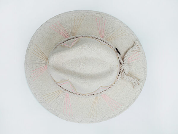 Isabella Baby Pink Neutrals Hat by Corazon Playero Top