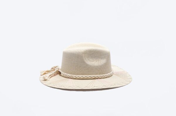 Sophie Baby Pink Neutrals Hat by Corazon Playero Side