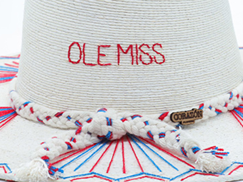 HAT BY CORAZONPLAYERO OLEMISS CLOSEUP