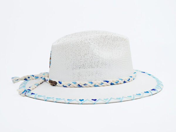 HAT BY CORAZONPLAYERO TREEOFLOVEBLUE SIDE