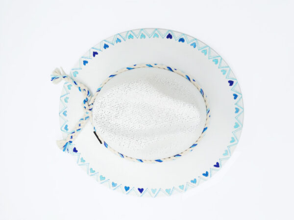 HAT BY CORAZONPLAYERO TREEOFLOVEBLUE TOP